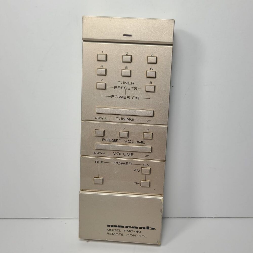 Genuine Marantz RMC-40 Remote Control Unit Clean Battery Terminal Tested Vntage - Picture 2 of 9